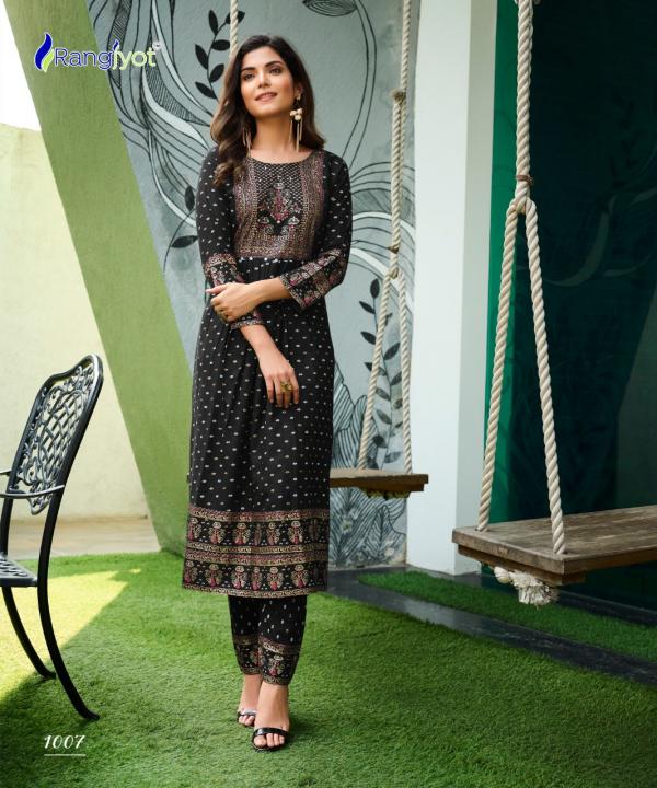 Rangjyot Saarvi Vol 1 Daily Wear Rayon Designer Kurti With Pant Collection